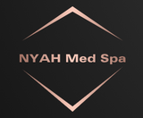 the logo for nyah med spa enhance your beauty