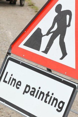 Line Painting sign