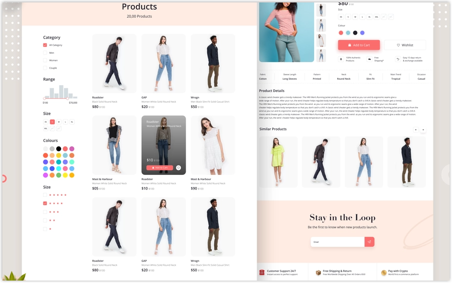 Page produit