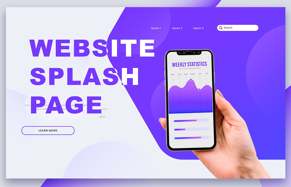 Splash page
