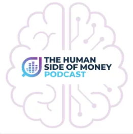 A logo for the human side of money podcast