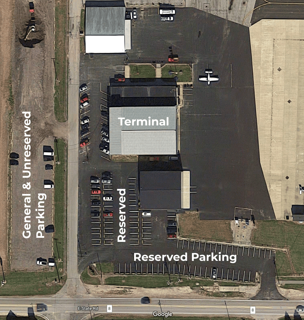 Parking Options at the Erie-Ottawa International Airport