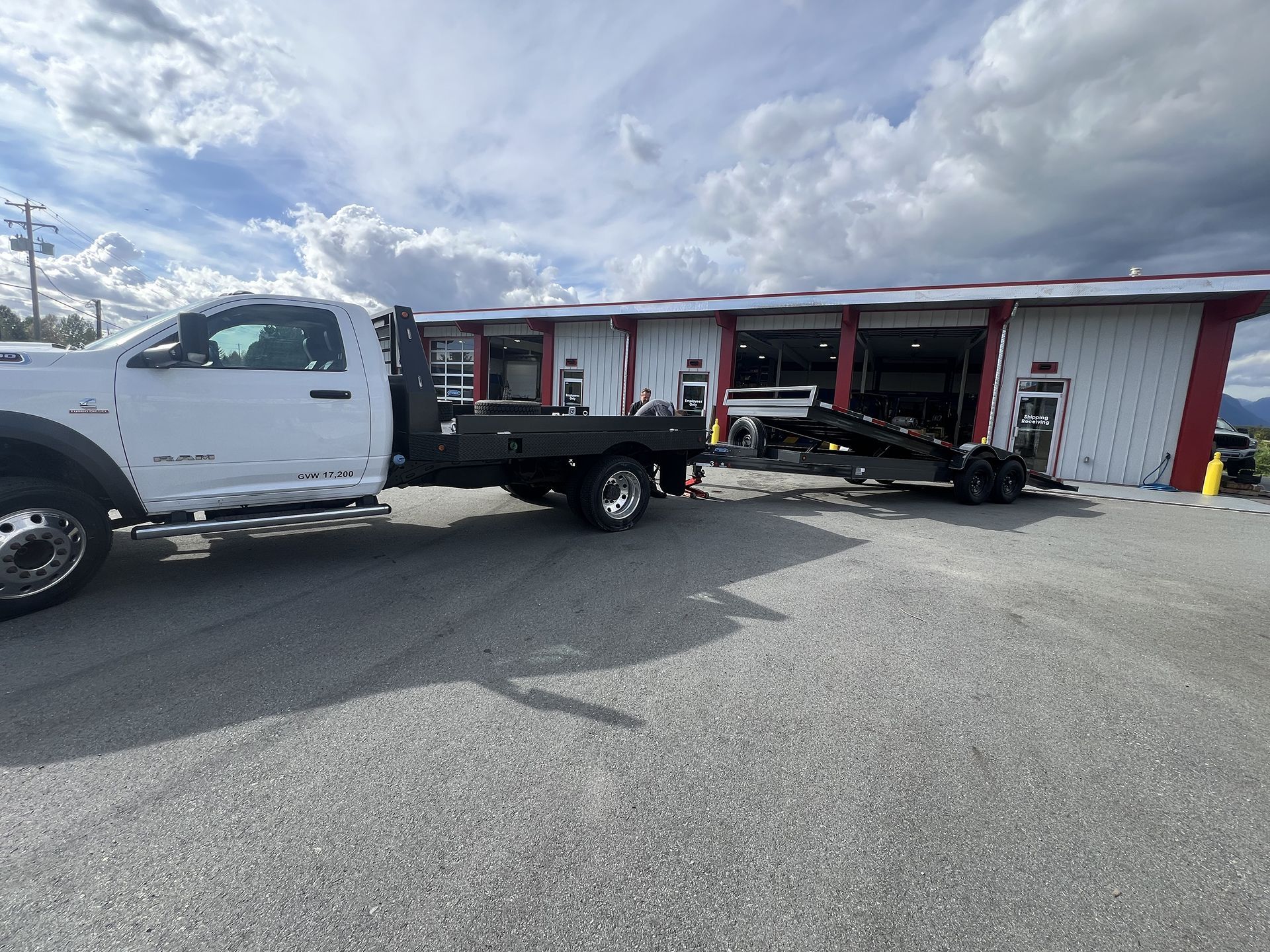 A Pickup Truck Trailer Parked at Our Parking Lot - DBM Automotive