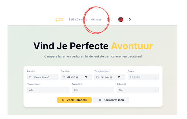 Camper verhuren via Camper Together