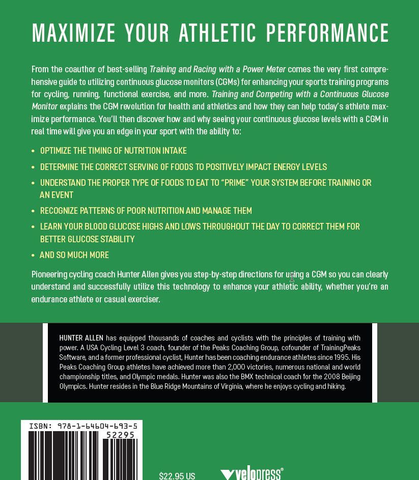 Cover of Training and Competing with a CGM book