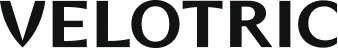 The word velotric is written in black on a white background