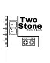 A logo for two stone granite and quartz