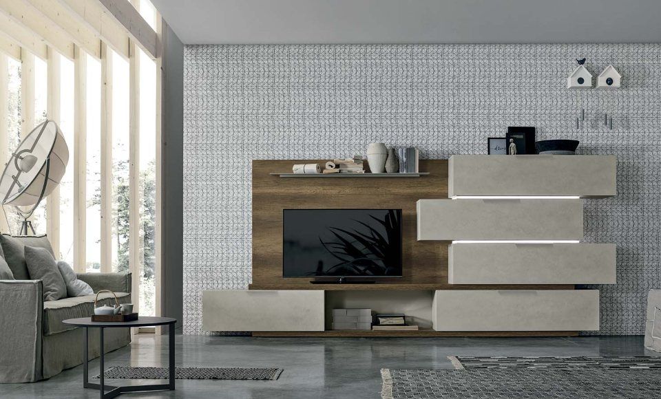 parete attrezzata per soggiorno