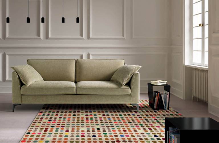 divano per soggiorno bianco sporco