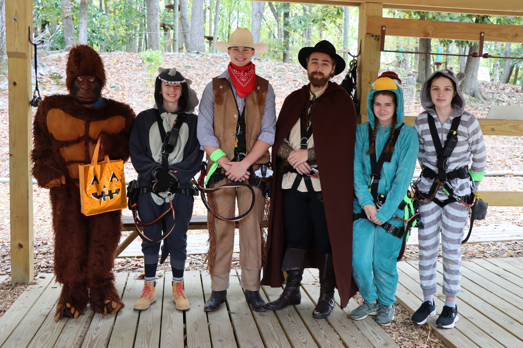 Halloween at Tree Trekkers high ropes and zipline park