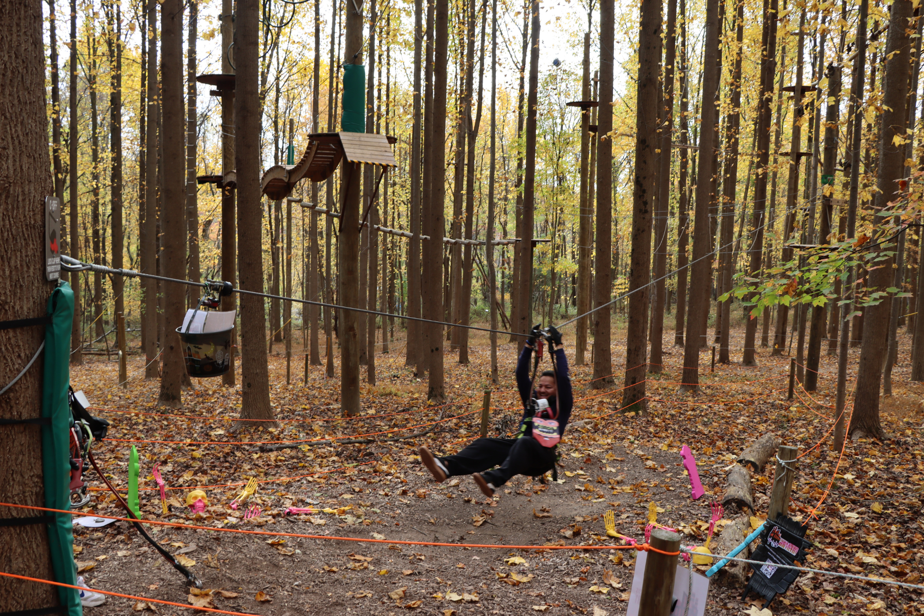 Halloween at Tree Trekkers high ropes and zipline park