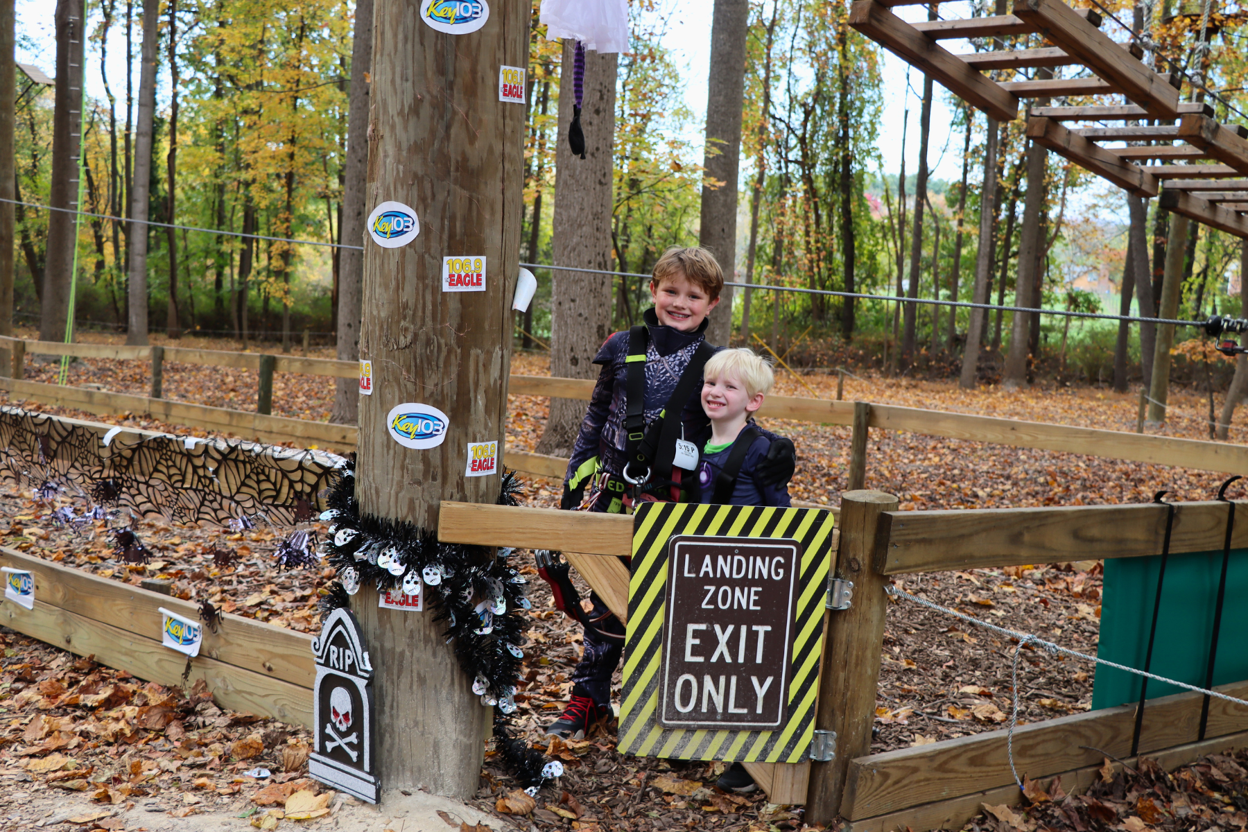 Halloween at Tree Trekkers high ropes and zipline park