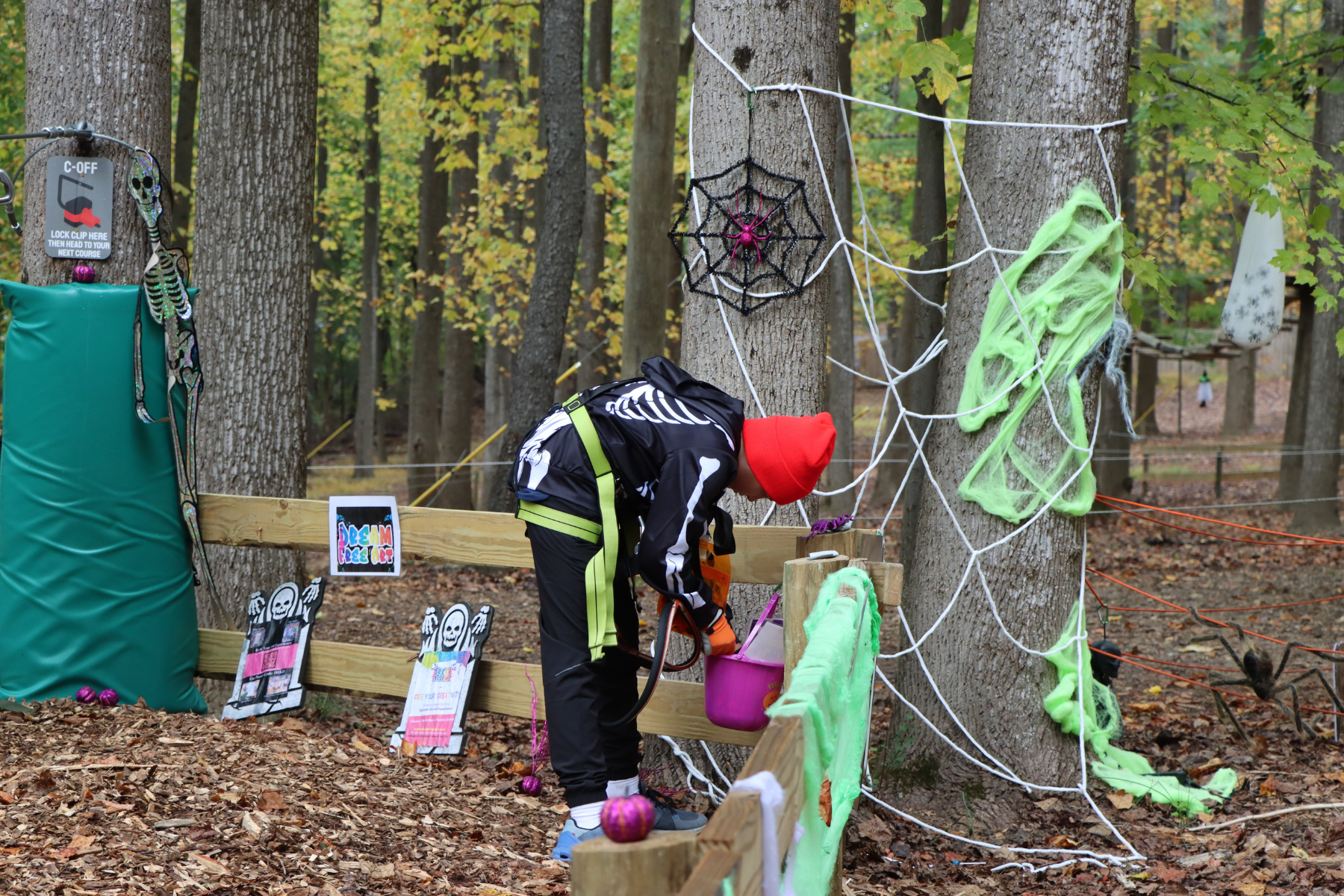 Halloween at Tree Trekkers high ropes and zipline park