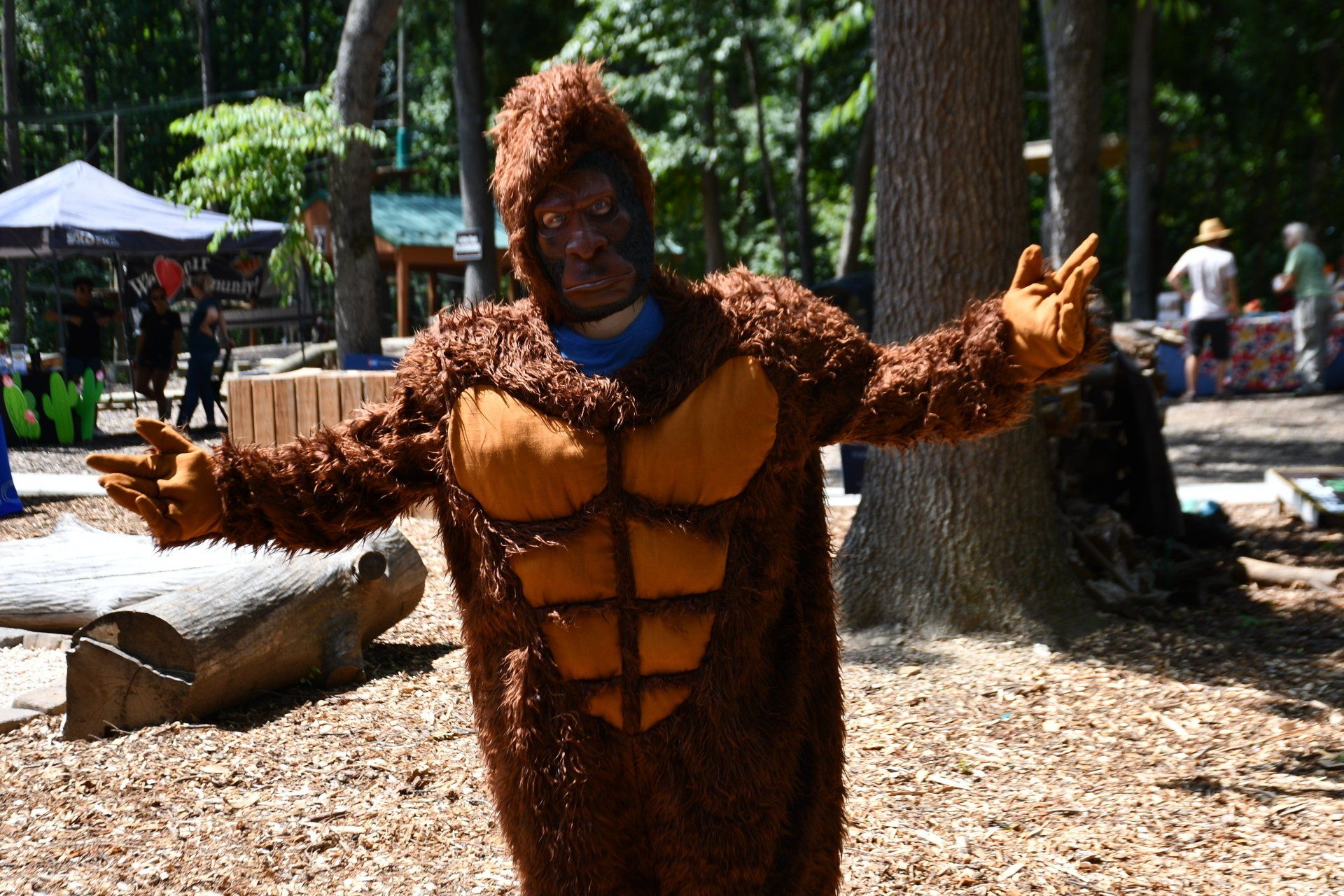Bigfoot visits Tree Trekkers in support of fundraiser event
