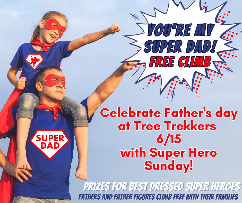 Super Dad and daughter for father's day graphic