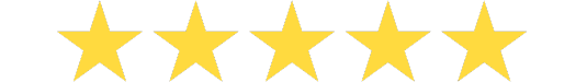 A row of yellow stars on a white background.