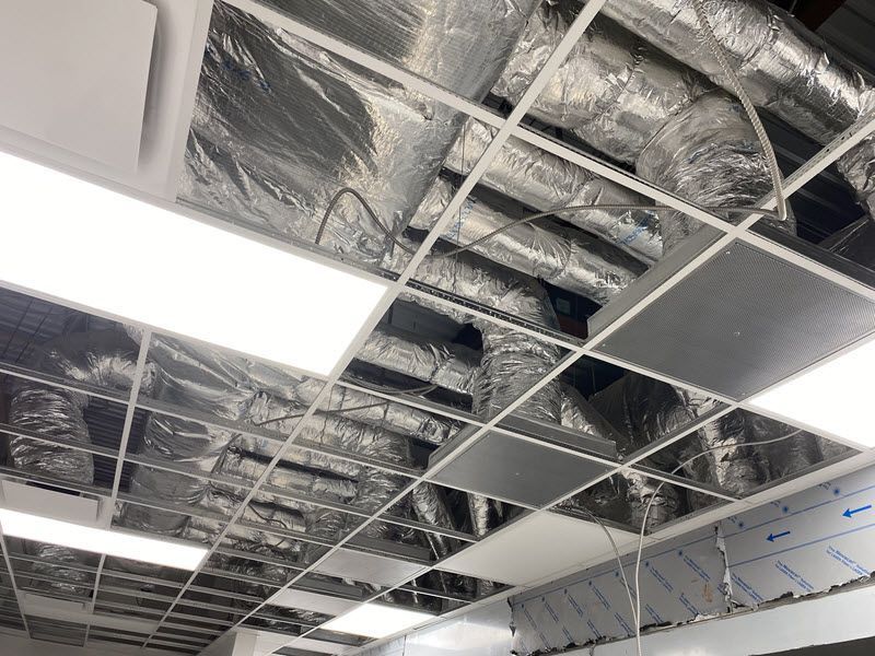 Commercial duct work installed by Speir.