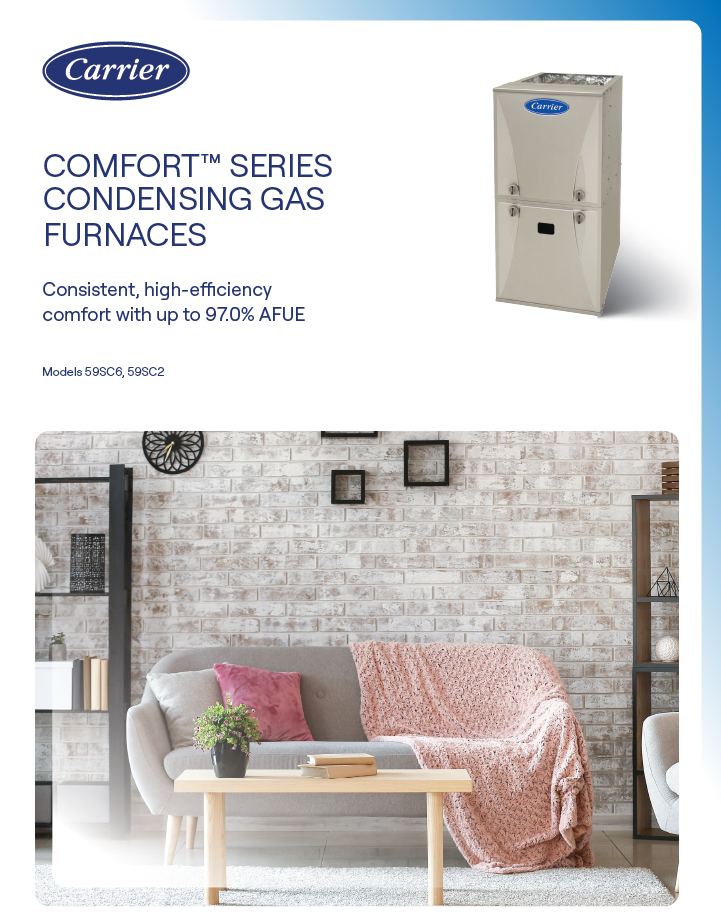 Carrier Furnace 80% Comfort Series