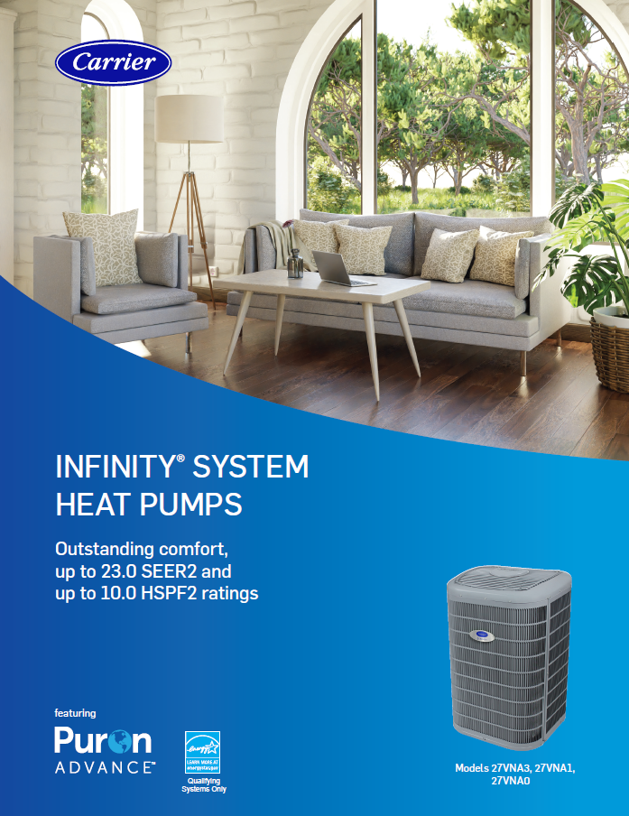 Infinity System Heat Pump brochure.