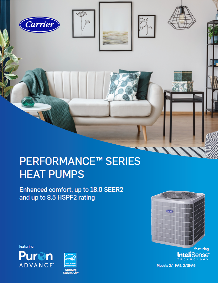 Carrier Performance Series heat pump brochure