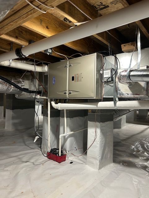 High efficiency furnace installation