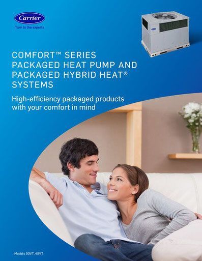 Comfort Series Packaged Heat Pump brochure.