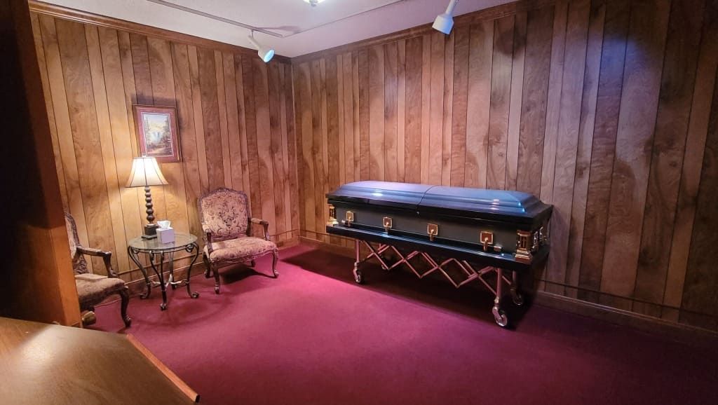 Adams-Foster-Ray Funeral Home - Viewing Room With Casket