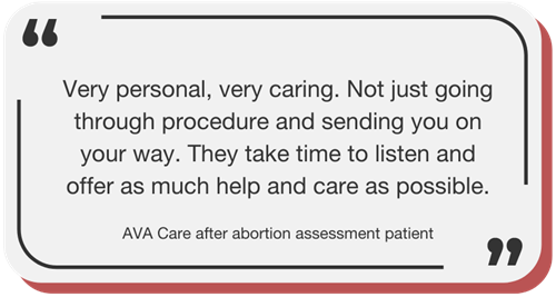 after abortion care client testimonial