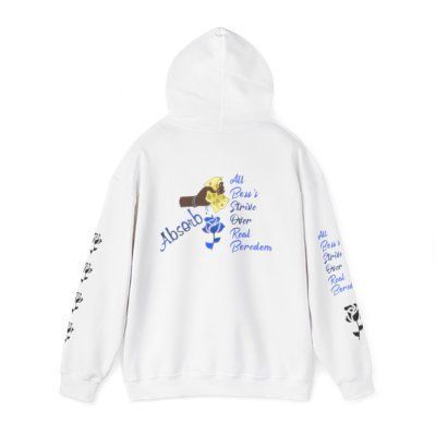 Absorb black rose graphic Hoodie | Mosab, All Power's Strive Over Real Freedom design