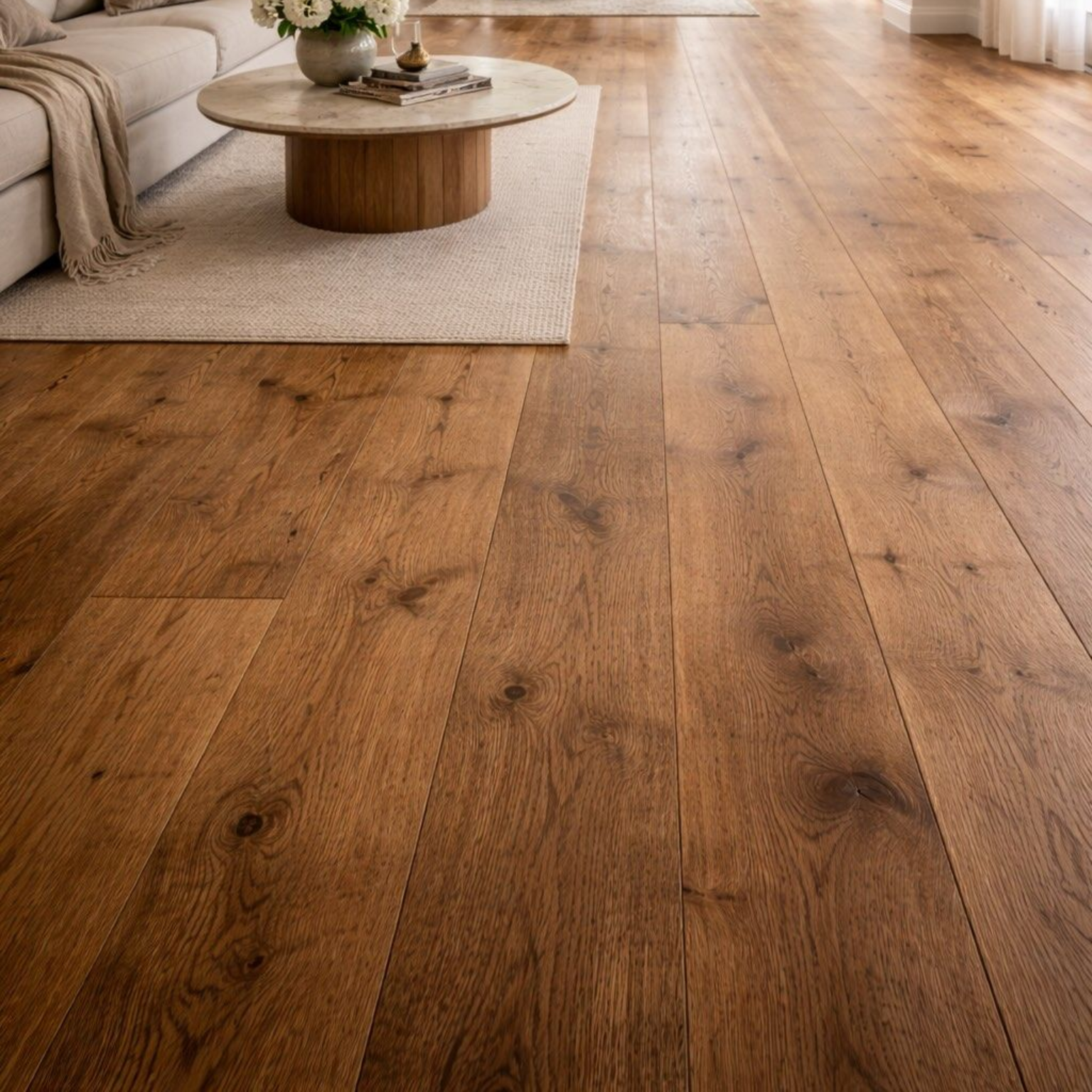 Der offene Werkzeugschrank aus Holz gibt den Blick auf ordentlich angeordnete Holzbearbeitungswerkzeuge frei. Zu den Werkzeugen gehören Meißel, Sägen, Messwerkzeuge, Bohrer und Sicherheitskopfhörer.