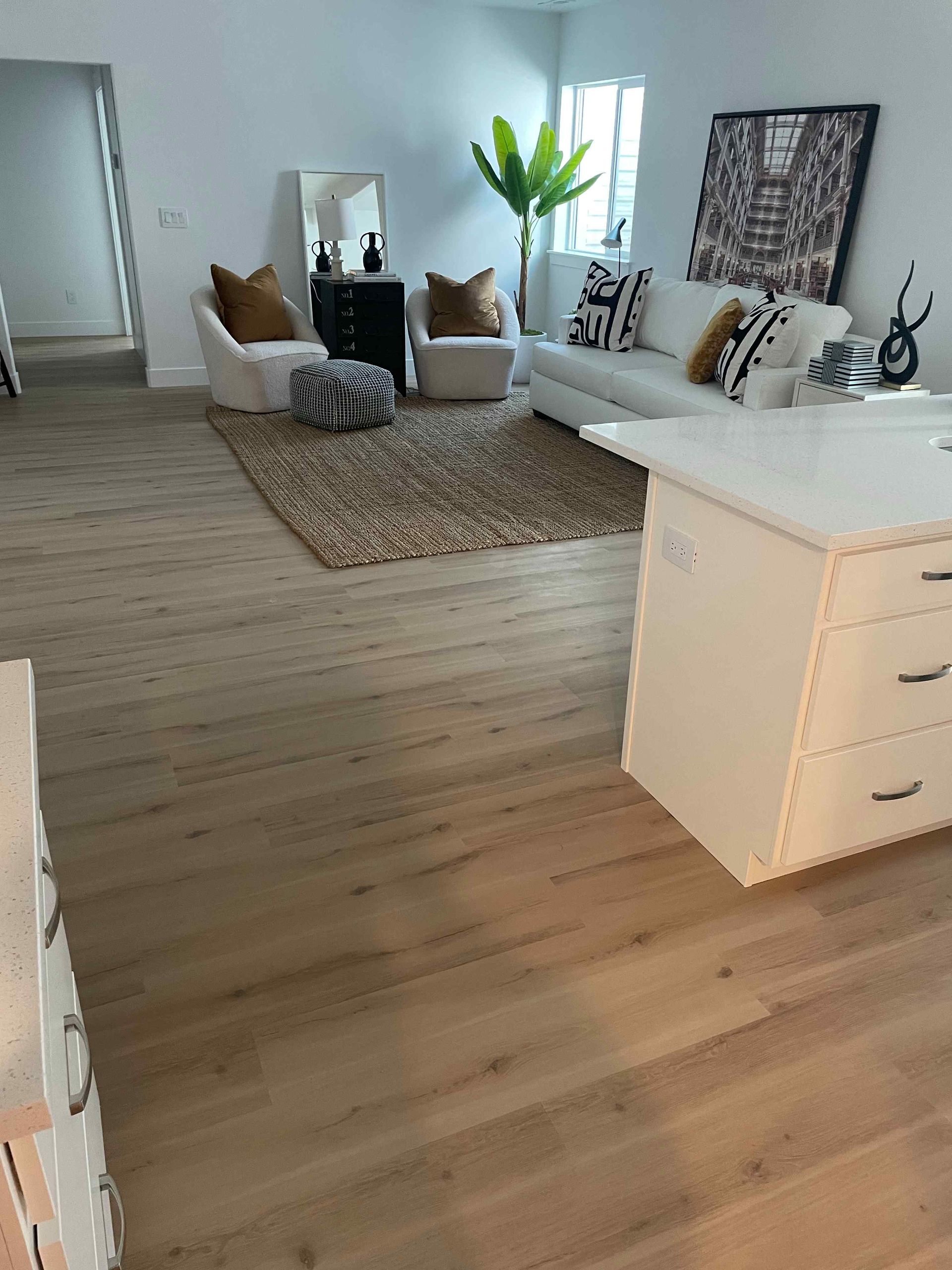 Professional engineered hardwood flooring installation in West Jordan, UT – Real wood beauty with enhanced durability, moisture resistance, and expert craftsmanship by Angel Flooring Solutions.