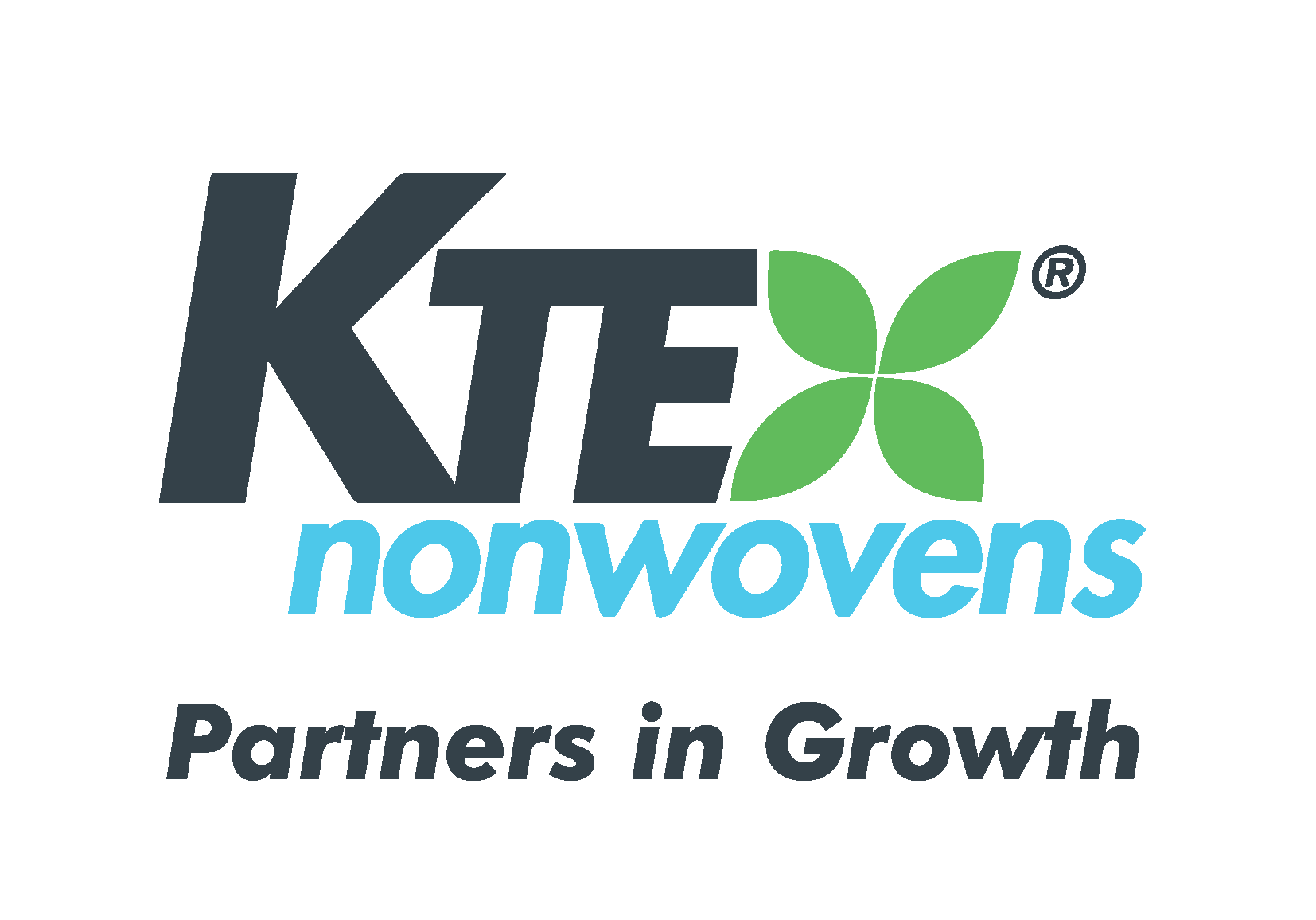 KTex Nonwovens logo: dark gray