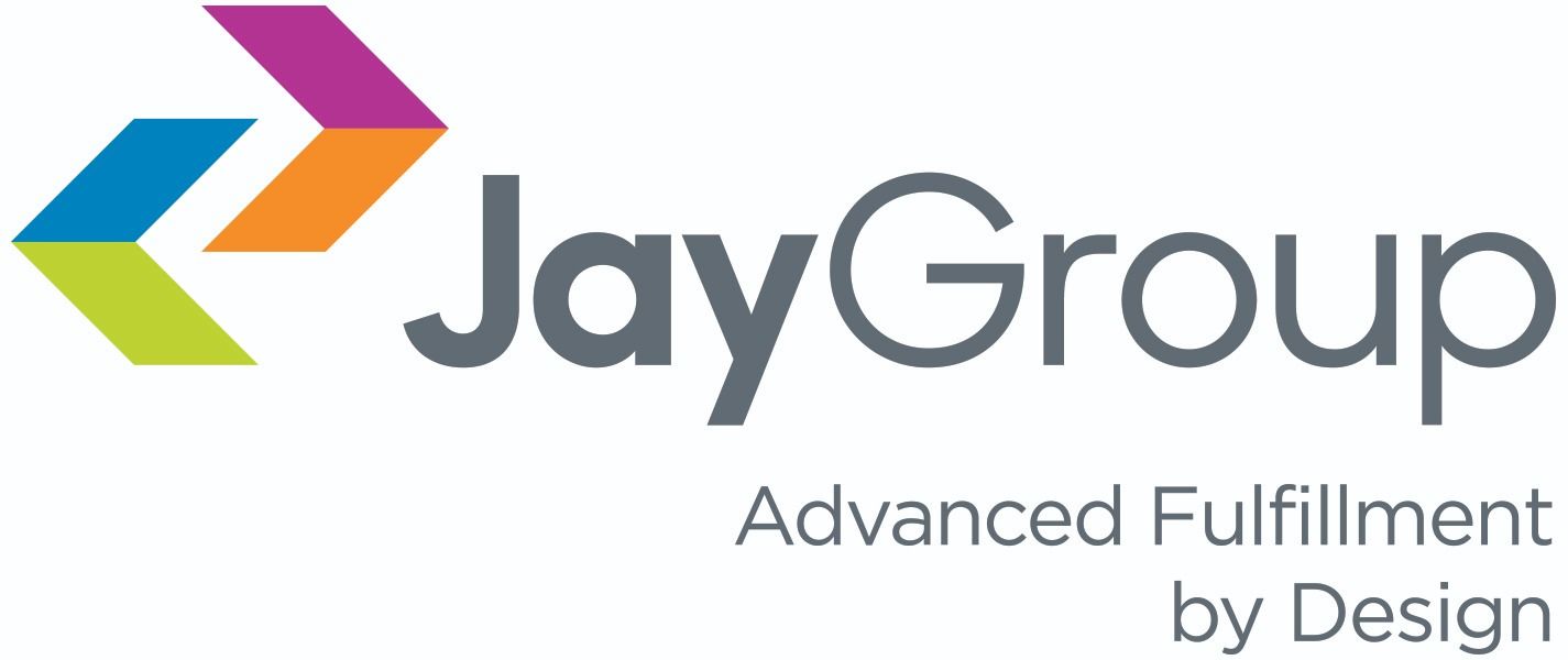 JayGroup logo with a multicolored arrow design and tagline