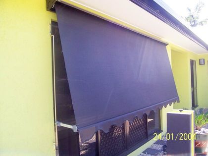 Blue Home Awning — Aluminium Services in Portsmith, QLD