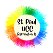 A colorful logo for st. paul ucc in burlington , il