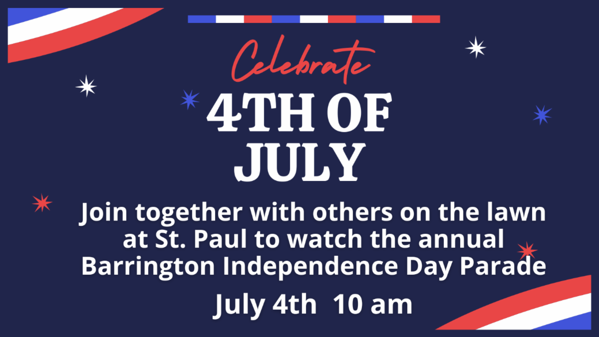 A blue sign that says celebrate 4th of july