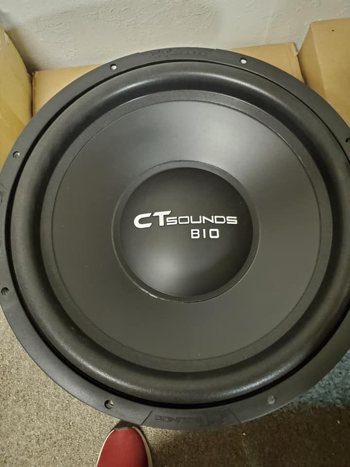 Black CT Sounds DIO subwoofer with a dark gray cone.