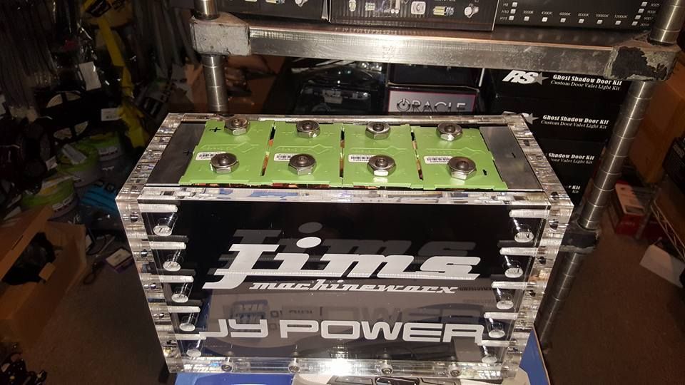 A custom amplifier case with the name 