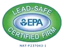 it is a lead safe certified firm logo .