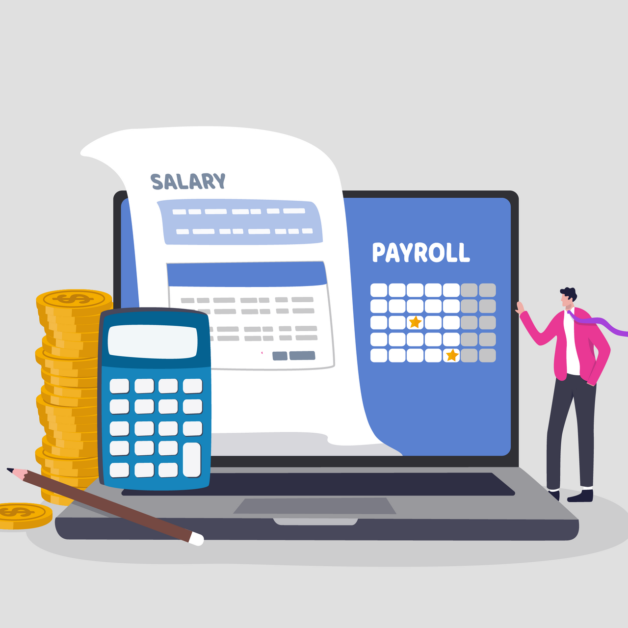 An illustration representing Louis Munro Payroll Specialist at MPower Accounting