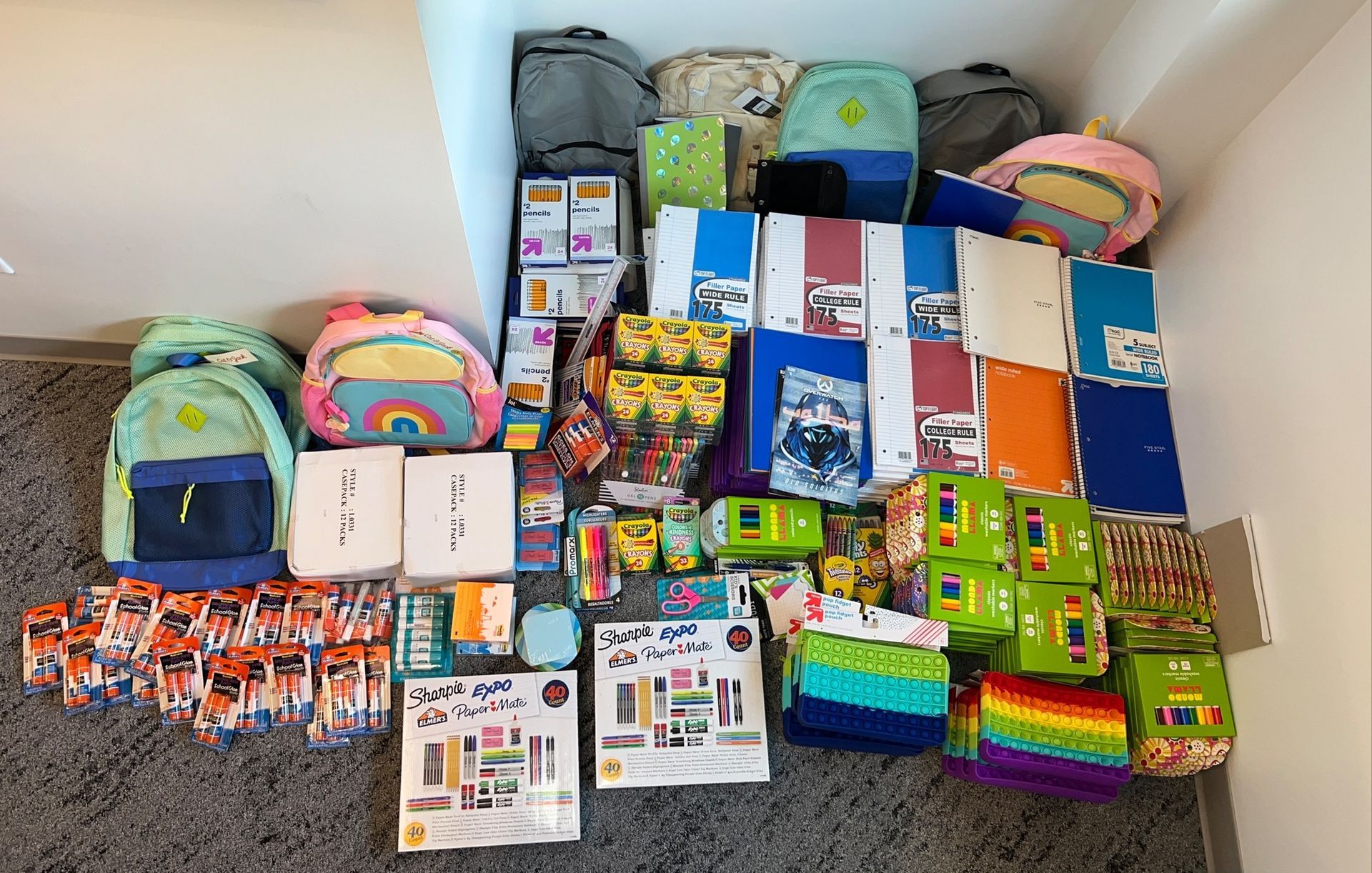 IST's donations for the school supply drive