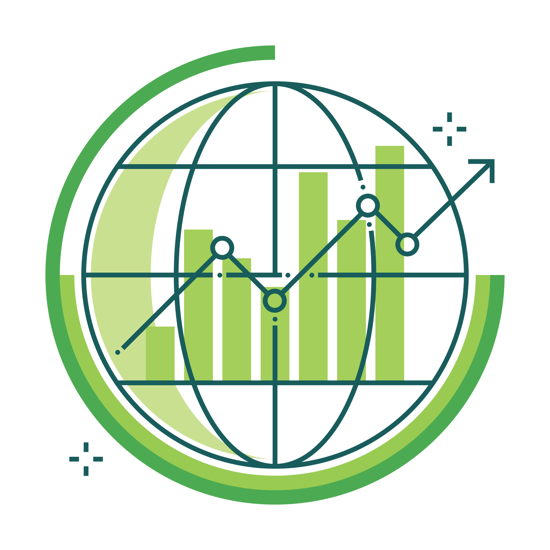 global data growth icon