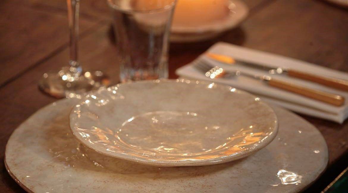 piatto ceramica ceramic plate made in italy