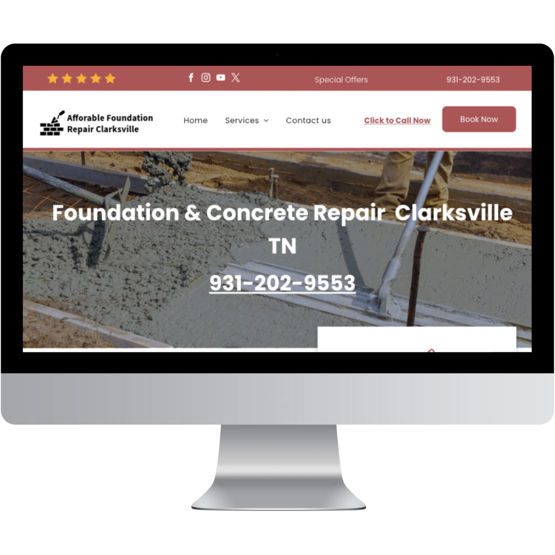 Concrete Company in Clarksville TN Website