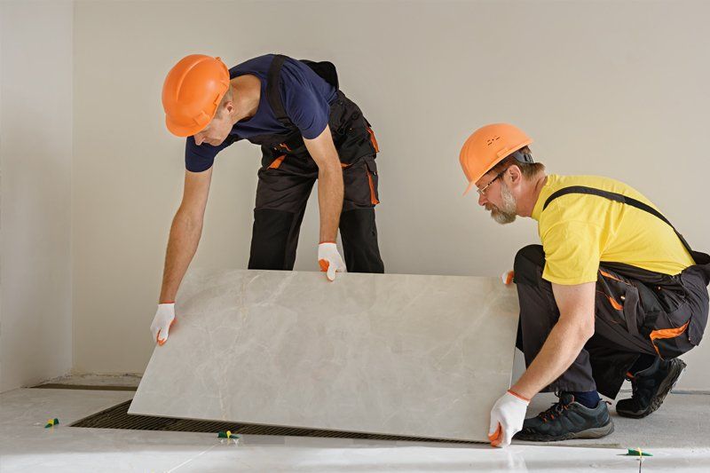 Installing Ceramic Flooring — Florence, KY — All About Floors