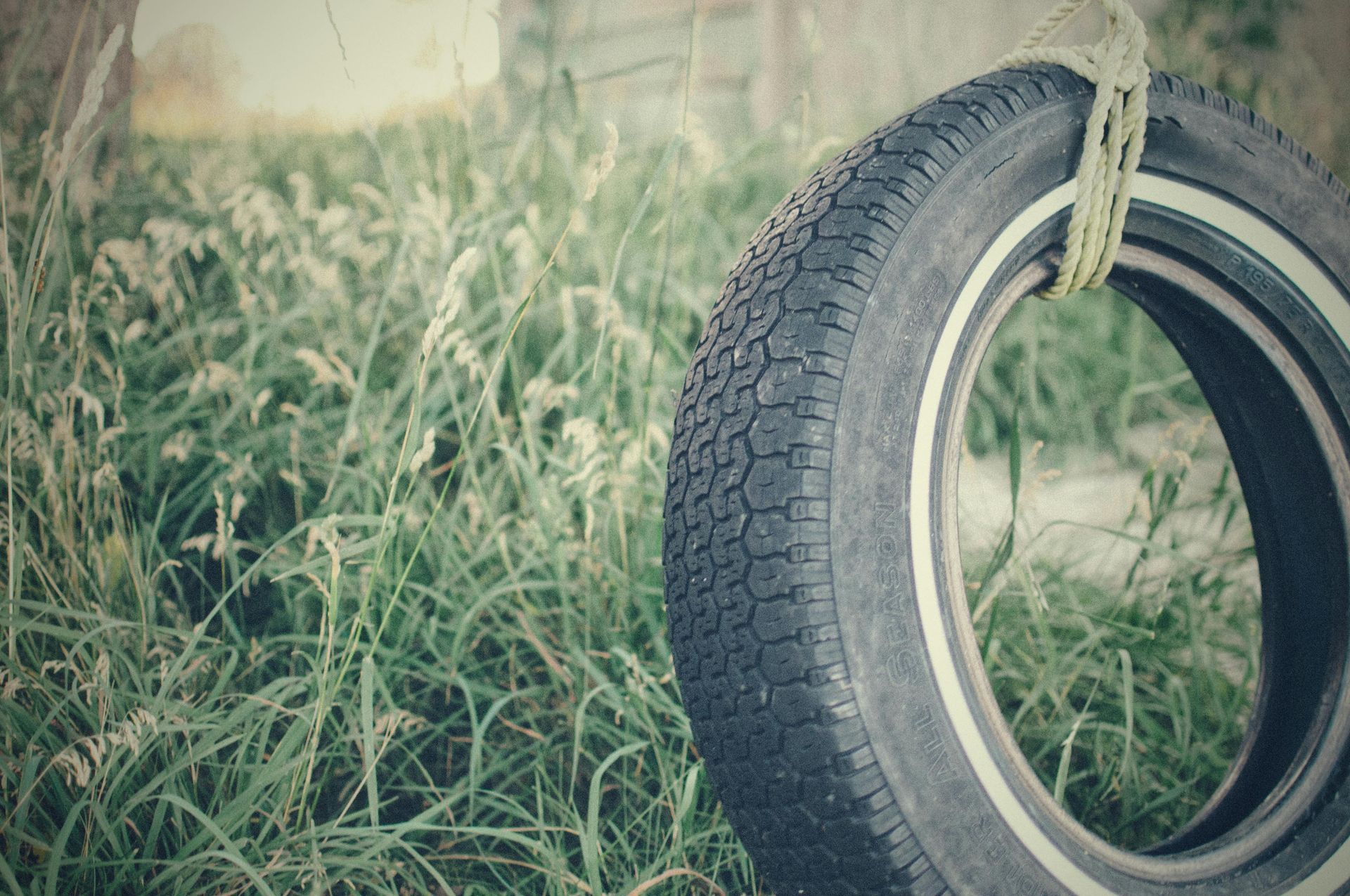 Used tire for mobile tire repair
