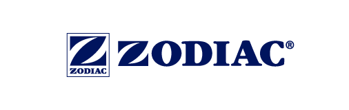 A zodiac logo on a white background