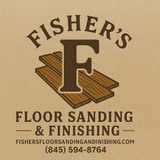 The logo for fishers floor sanding and finishing