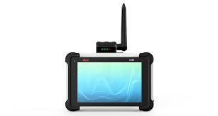 Une tablette avec une antenne sans fil attachée.