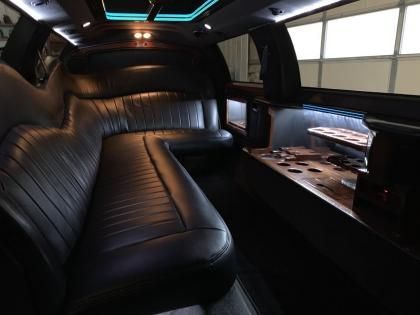 inside of limo